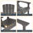 Hachirou Plastic Adirondack Chairs Set for Outdoor Ergonomic chair-1950282616