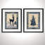 «Christmas Silhouettes», ensemble de 2 reproductions de peintures à l'acrylique encadrées-28785736