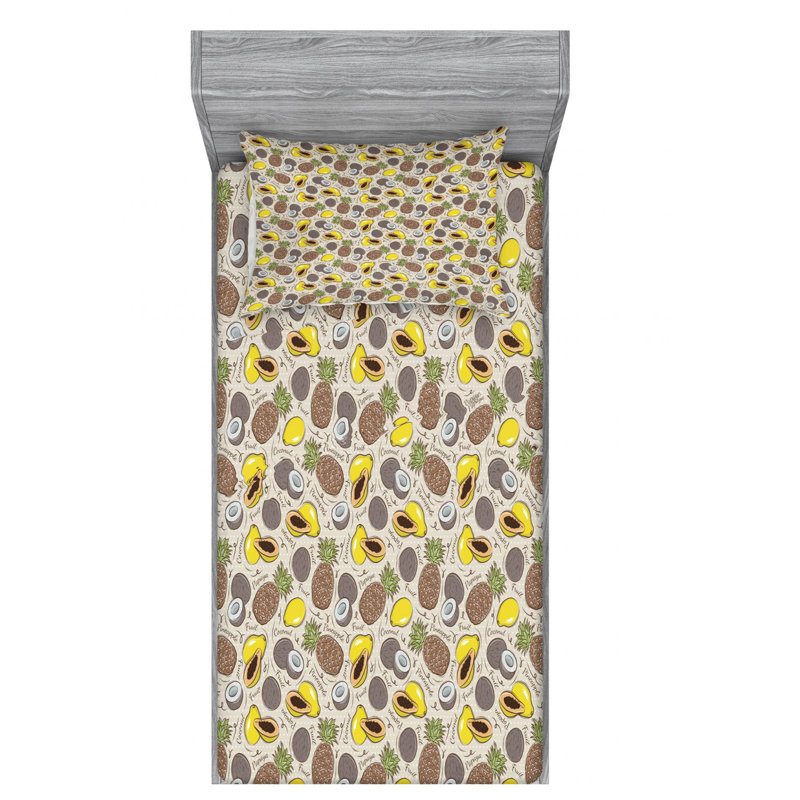 Microfiber Sheet Set, Twin Sheet Set with Fitted Sheet