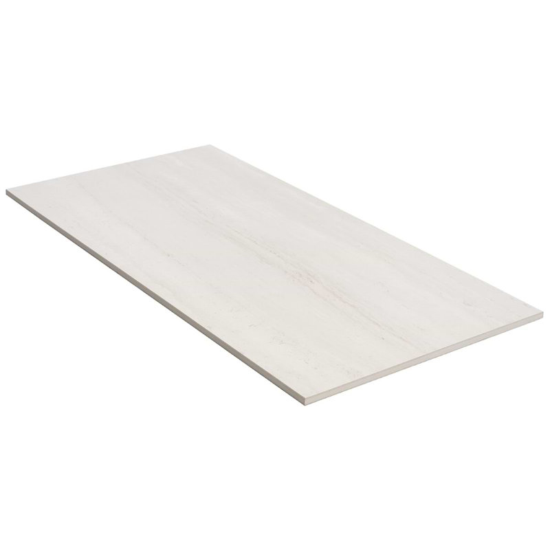 Nashville 12x24 Matte Travertine Look Porcelain Tile, White Matte