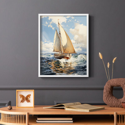 NAUTICAL Series CCCLX  -Premium Framed Print -Ready to Hang - No Nails Required