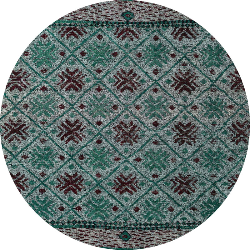 Tapis abstrait moderne 5084, Rond 8 pi