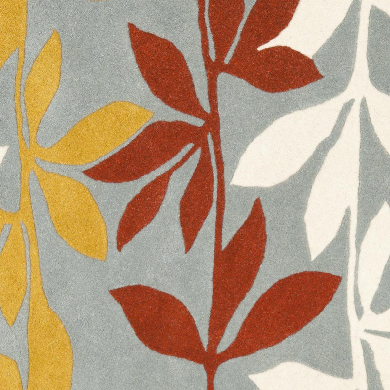 Avayah Soho Hand Tufted Wool And Viscose Floral Rug, Rectangle 7'6" x 9'6"
