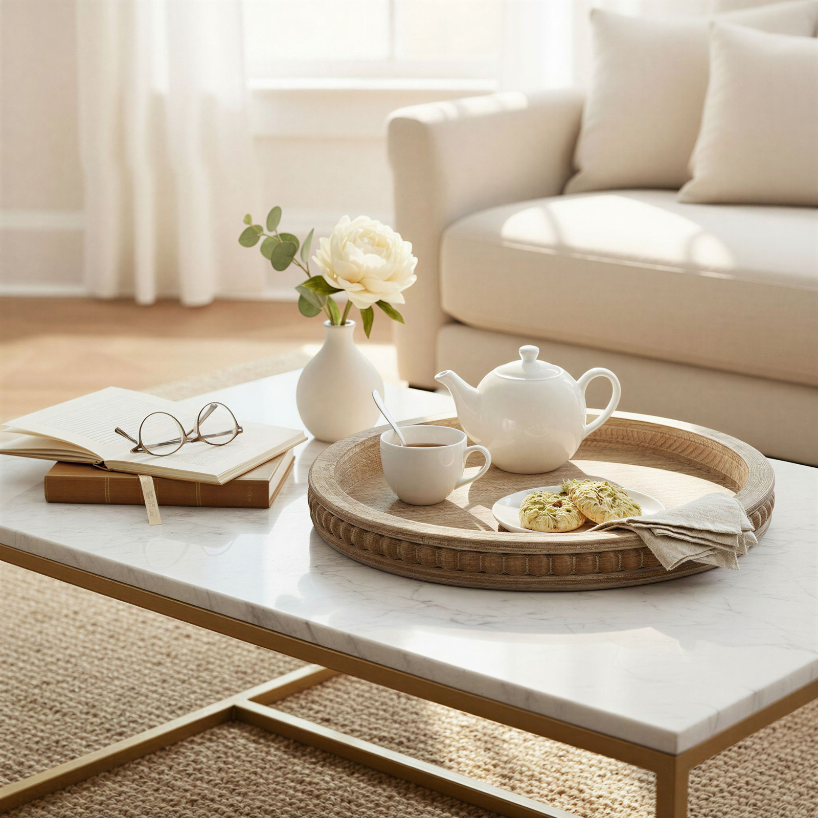 Alberts Decorative Tray, Brown