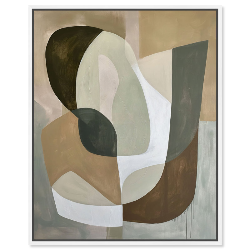Dreamy Shape Pulse I Canvas Abstract Print by Oliver Gal, Black Frame, 16 x 20, 25"H x 21"W, White Frame