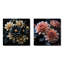 Mums Noir Black Enchantment - Mums Square - ensemble de 2 collages carrés-1448665527-1448665521