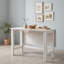 Table de salle à manger extensible à abattants en bois de style campagnard avec plateau en placage d'acacia pour petits espaces-405407947