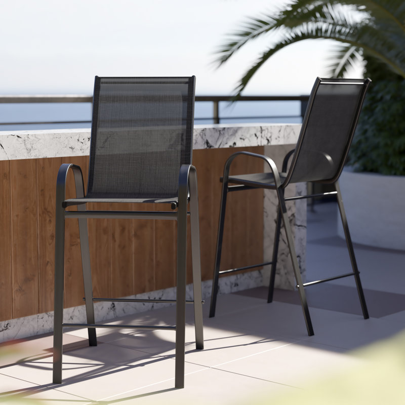 Tabouret de bar Artu, Noir