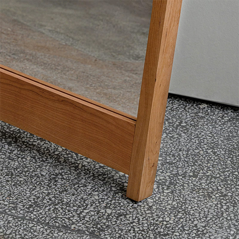 Miroirs pleine longueur rectangulaires en bois massif