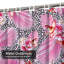 Rideau de douche imperméable rose, rideaux de douche pour la salle de bain avec 12 crochets-1400891568
