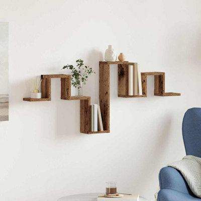 Wall Shelf 104.5 X 10 X 43 Cm Engineered Wood