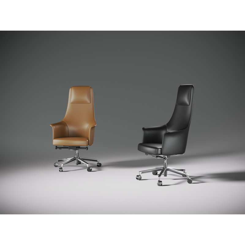 Bolo Swivel Executive Chair, Saddle
