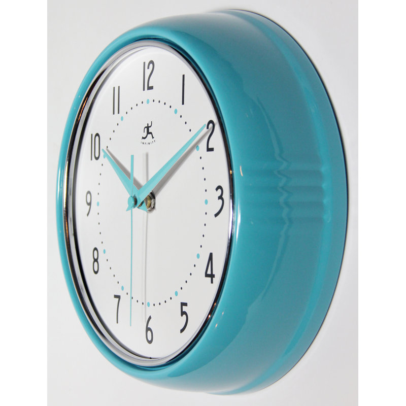 Horloge murale Desdra, Petit, Turquoise