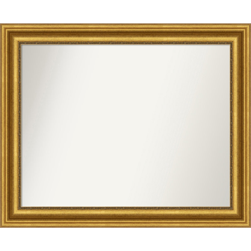 Miroir de salle de bain Jashawna, 30,75 po x 37,75 po, Doré