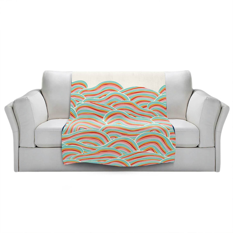Hand Woven Throw Blanket, 51" W x 60" L