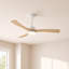 Ventilateur de plafond 52 po à intensité variable Modern Farmhouse avec lumières DEL et télécommande-1212501041