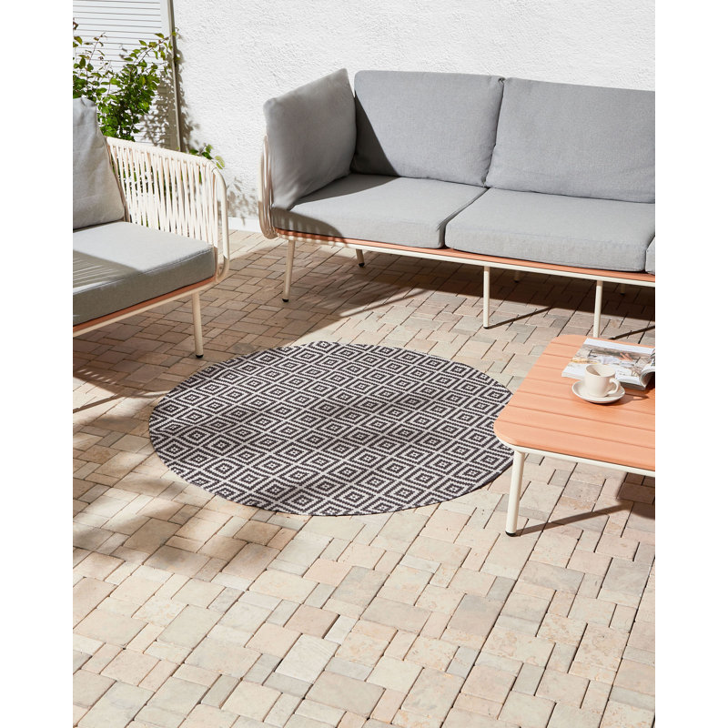 Outdoor Rug THRISSUR, Round 120 cm