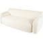 Chambre courbée de 81,5 po - 3 compressions ergonomiques minimalistes, tissu doux pour les espaces de vie courbés, sièges très grands, utilisation à long terme