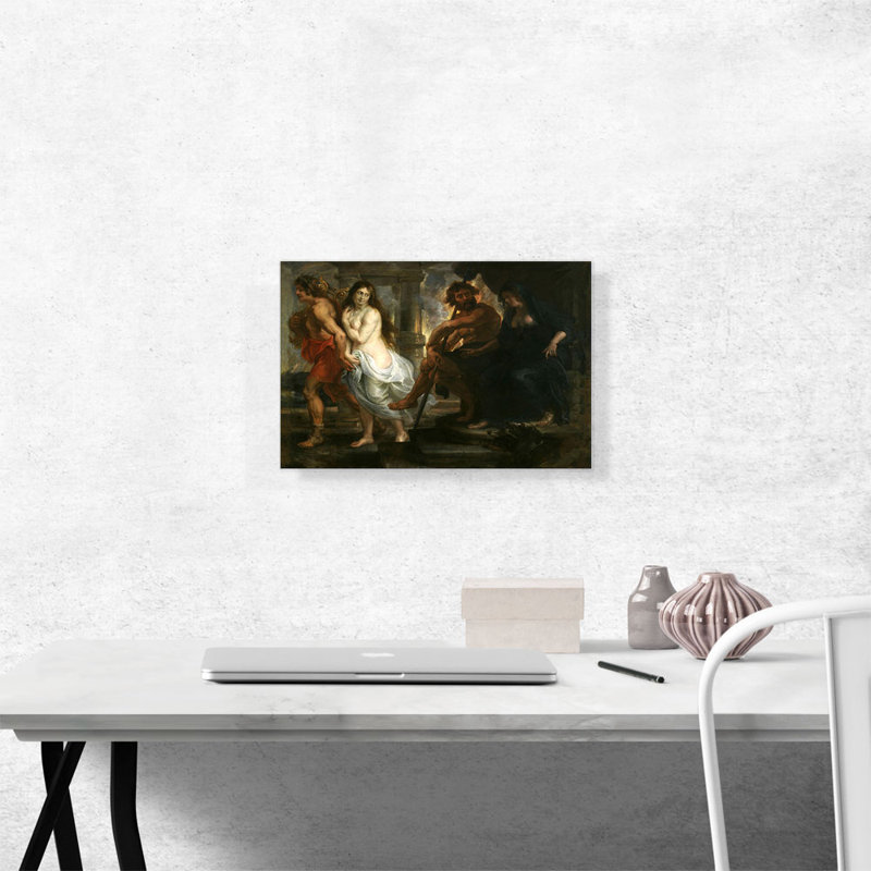 «Orpheus and Eurydice 1638» par Peter Paul Rubens, reproduction d'art sur toile tendue, H 12 po x l 18 po x 1,5 po