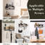 Wood Wall Organizer with Key Hooks