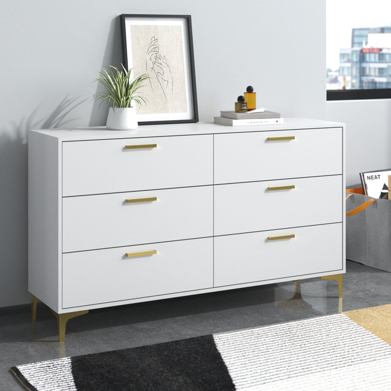 Commode double 6 tiroirs Pershore