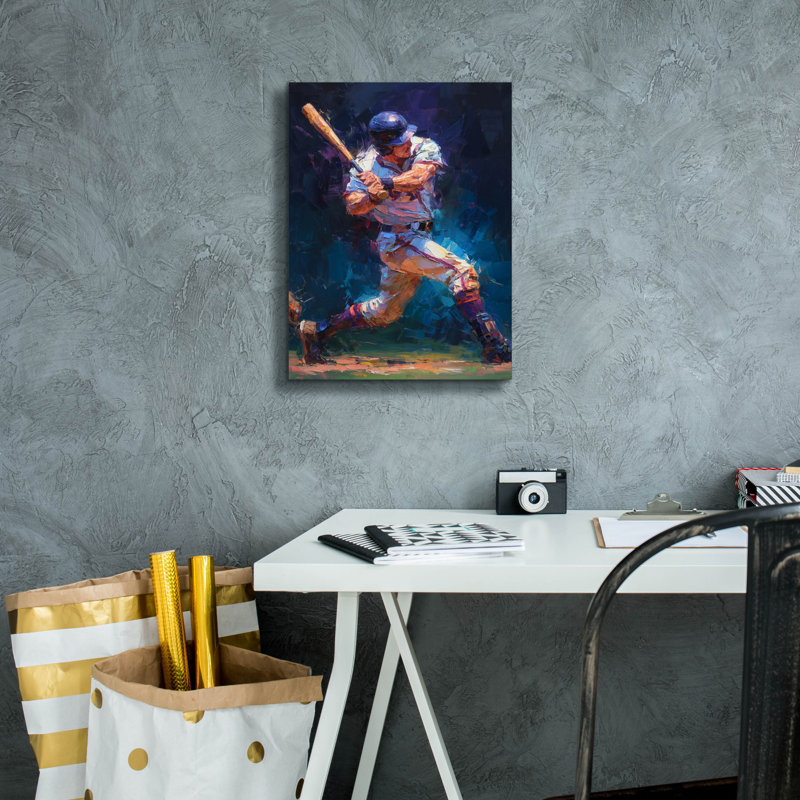 Toile épique «Baseball Legend 3» par Ann Klee, graffiti épique, 12 po x 16 po, H 16 po x l 12 po