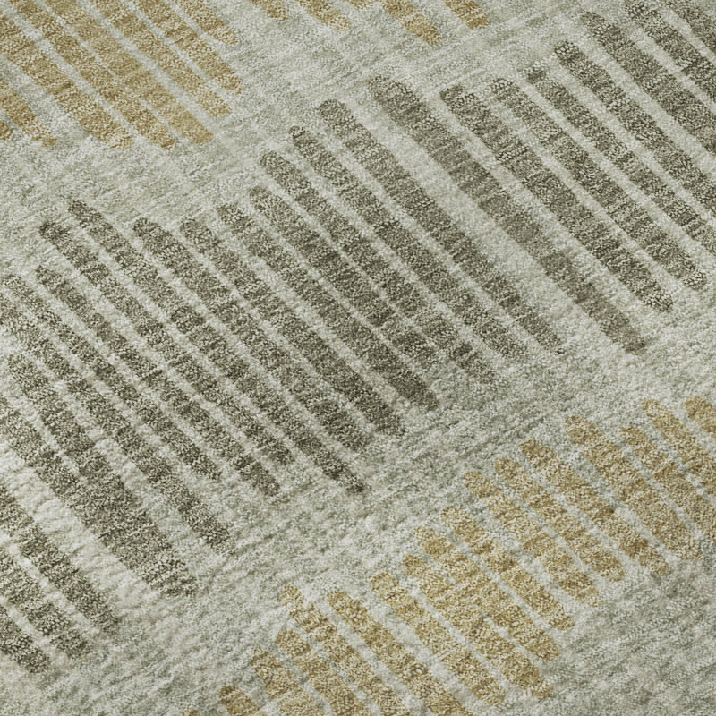 Premium Machine Washable Prisco Beige Rug, Rectangle 3' x 5'