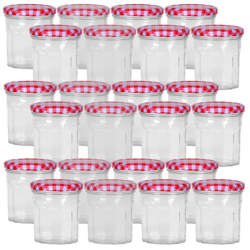 Glass Preserving Jars - Set of 24