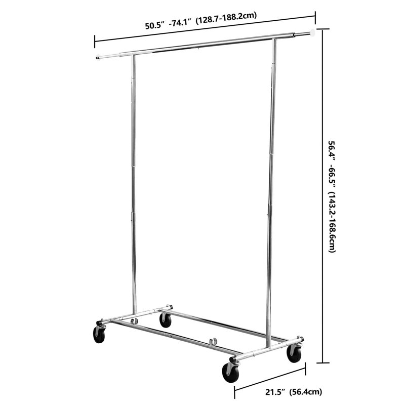 Porte-vêtements pliable de qualité commerciale
