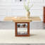 Une table de salle à manger extensible avec espace de rangement, une table de salle à manger extensible de 59 à 71 pouces. Table à tirer rectangulaire en bois avec structure en MDF robuste pouvant accueillir 4 à 8 personnes.-2053279533