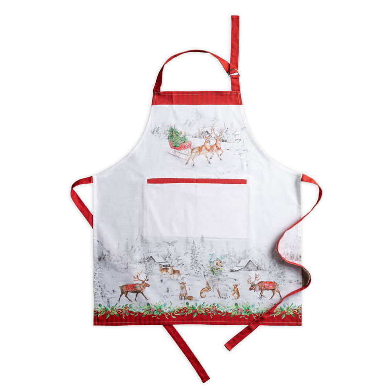 Tablier 100% coton Hermine Christmas