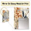 Joseph Antique Autumn Floral Elegance - miroir floral, miroir mural unique, impression sur métal-228399715