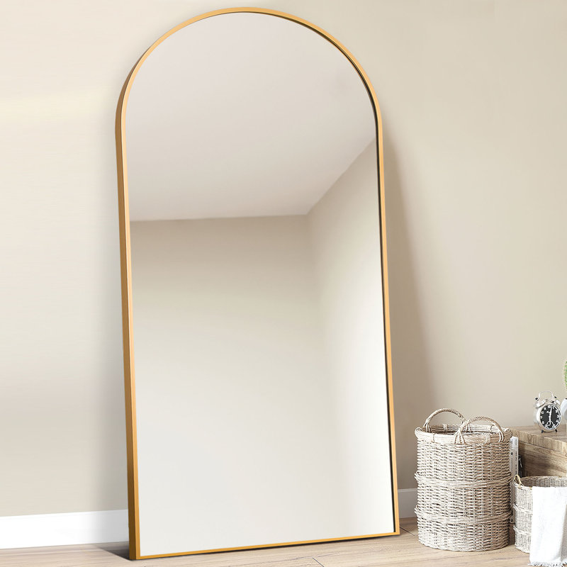 Calliegh Metal Flat Mirror, 71" x 31", Gold
