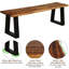 Banc de pique-nique en bois Serna