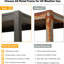 Pergola 8 x 5 pi à persiennes pour barbecue, brun-130838246