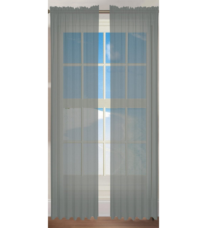 Ensemble de panneaux de rideau 2 pièces, Gray, 84" L x 40" W