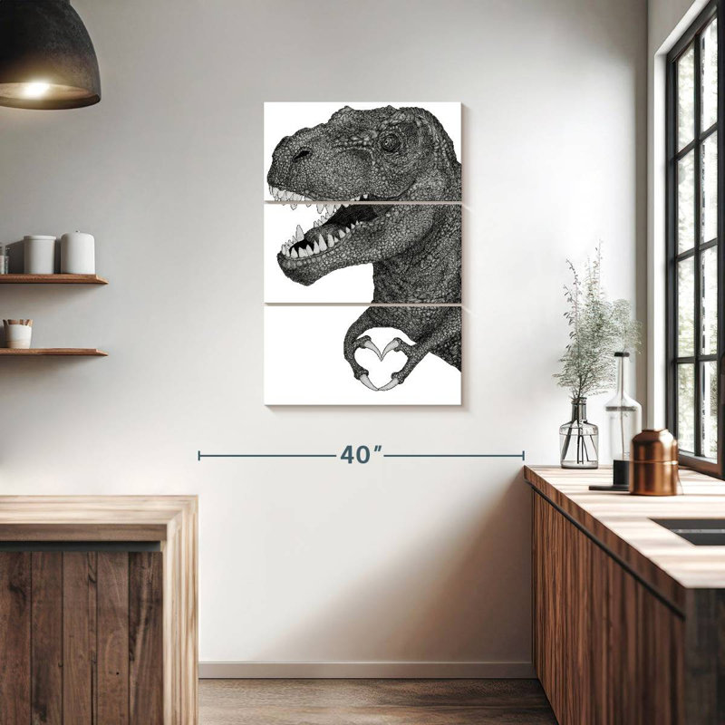Brampt Dino Love, 38" H x 24" W