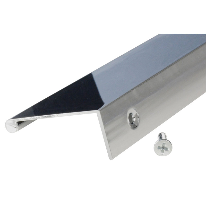 CKP Brand #3306 Visions Collection Back Mount Edge Pull, Polished Chrome