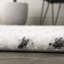 Tapis blanc / gris à rayures géométriques Collingsworth-1747569543