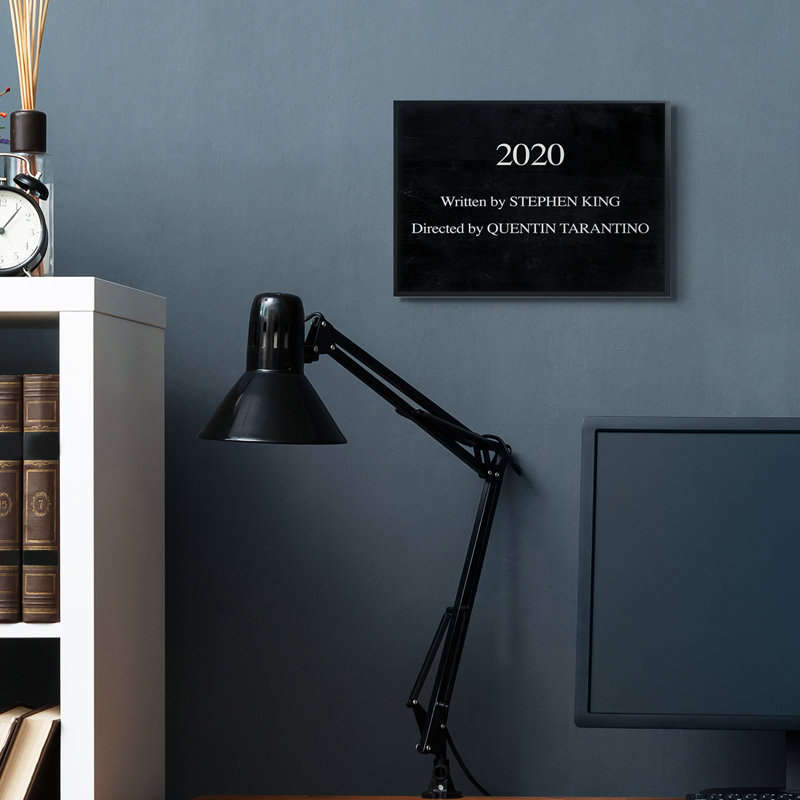«2020 By King And Taratino», H 11 po x l 14 po, Giclée encadrée noir minuit
