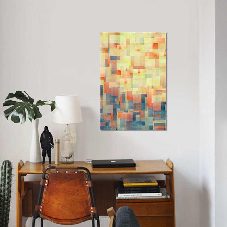 «Cubism Dream», impression sur toile, H 12 po x l 8 po x P 0,75 po, Toile tendue, Pas de tapis
