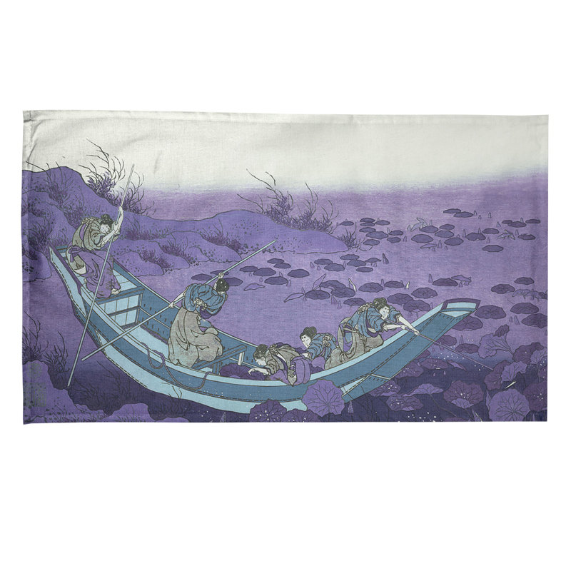 Hague Tea Towel Kitchen Towel, Poly Twill, Blue