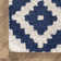 Thurston Geometric Handmade Tufted Wool Navy Area Rug