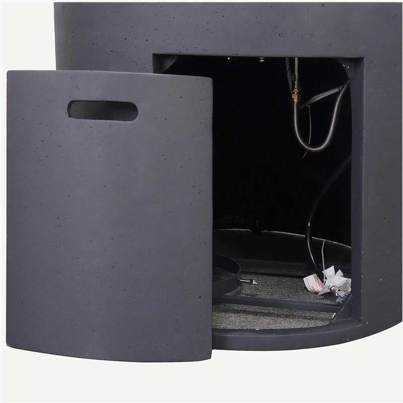 31-inch Round Fire Pit - 40,000 Btu, Dark Gray