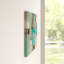 Teal And Aqua Reflections #2 by Silvia Vassileva - Print on Canvas-69051553-101339529