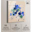 Art floral acrylique saphir sur gouache par Art Remedy, prêt à être accroché-295894953