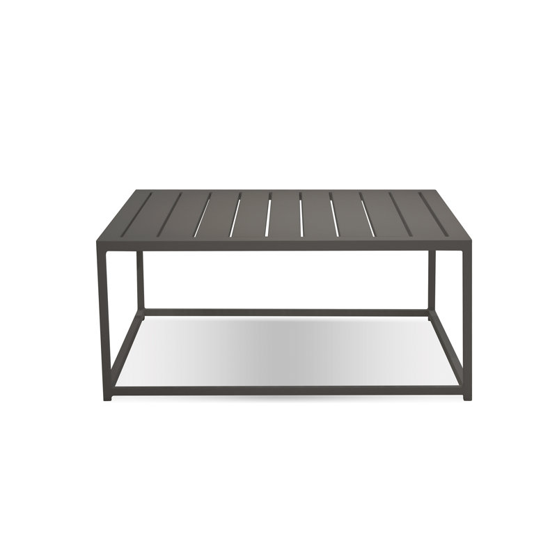 Table d'appoint en aluminium Marselia, Gris
