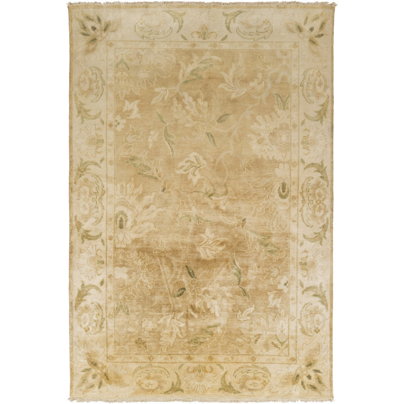 Talence Hand Knotted Wool Rug, Rectangle 3'6" x 5'6"
