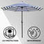 Parasol de marché inclinable 108 pi Jaenis-1054673062