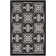 Minvydas Aloha  Geometric Black White Indoor/Outdoor Area Rug